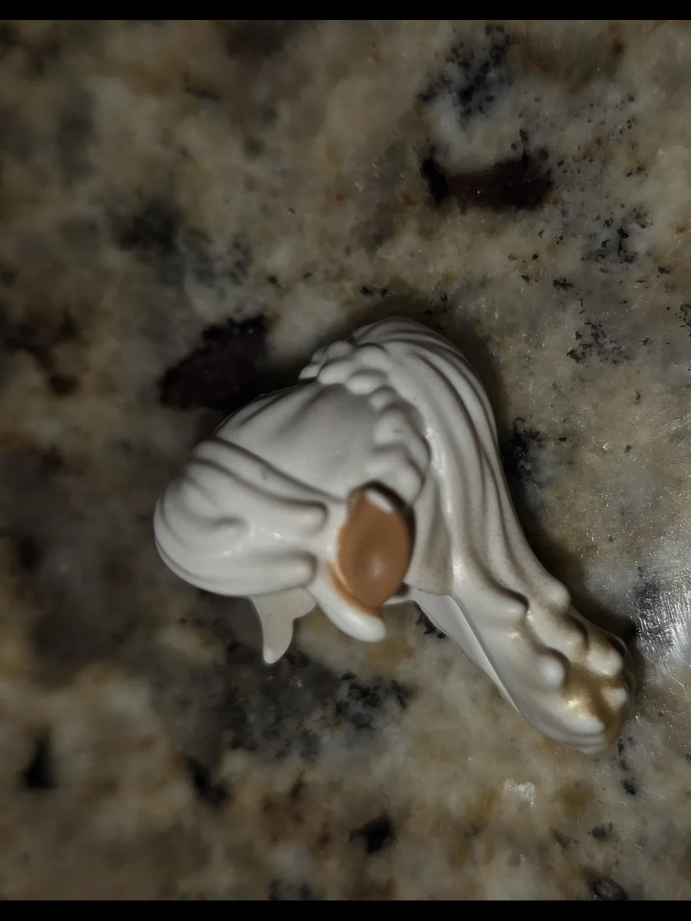 LEGO Elves Lumia Ears Hair Minifigure Elf Long Tapered White Braid Gold Ends